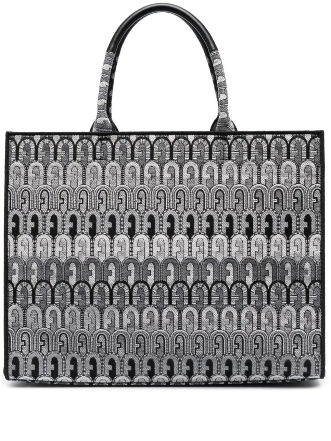 

Furla сумка-тоут Opportunity с монограммой, черный