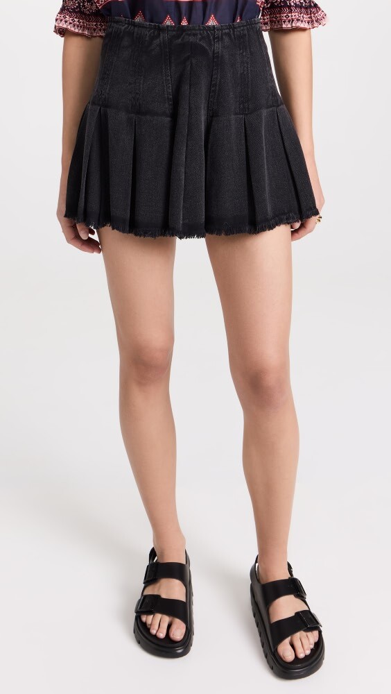 

Юбка мини Sea Jamie Twill Pleated, черный