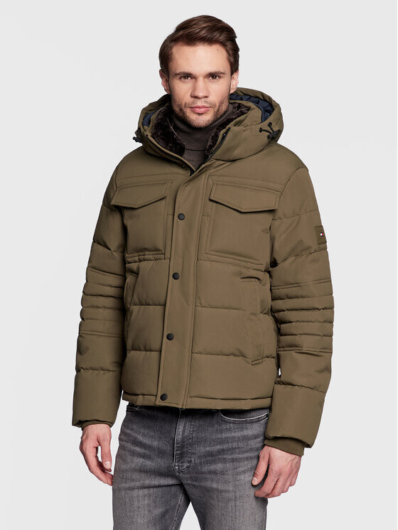 

Пуховик стандартного кроя Tommy Hilfiger, зеленый