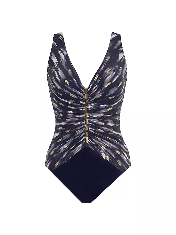 

Сплошной купальник Bronze Reign Charmer Miraclesuit Swim, черный