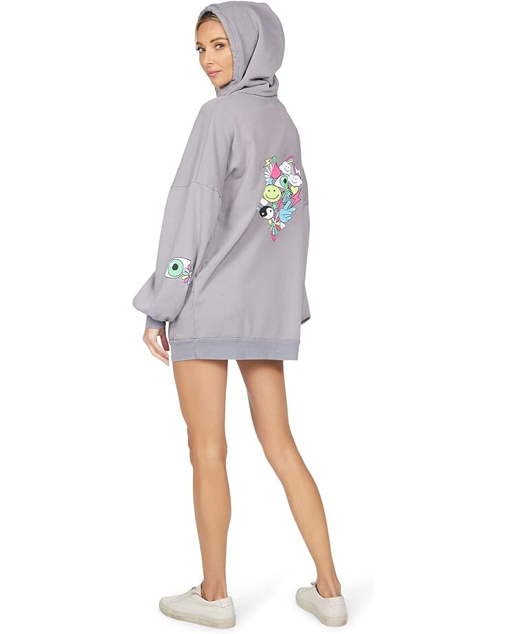 

Платье Lauren Moshi Desiree Hoodie Dress, серый
