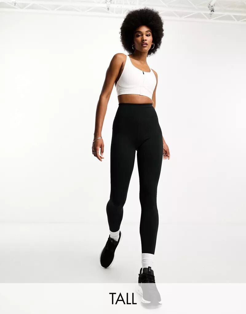 

Черные спортивные леггинсы, моделирующие попу, ASOS Tall Icon