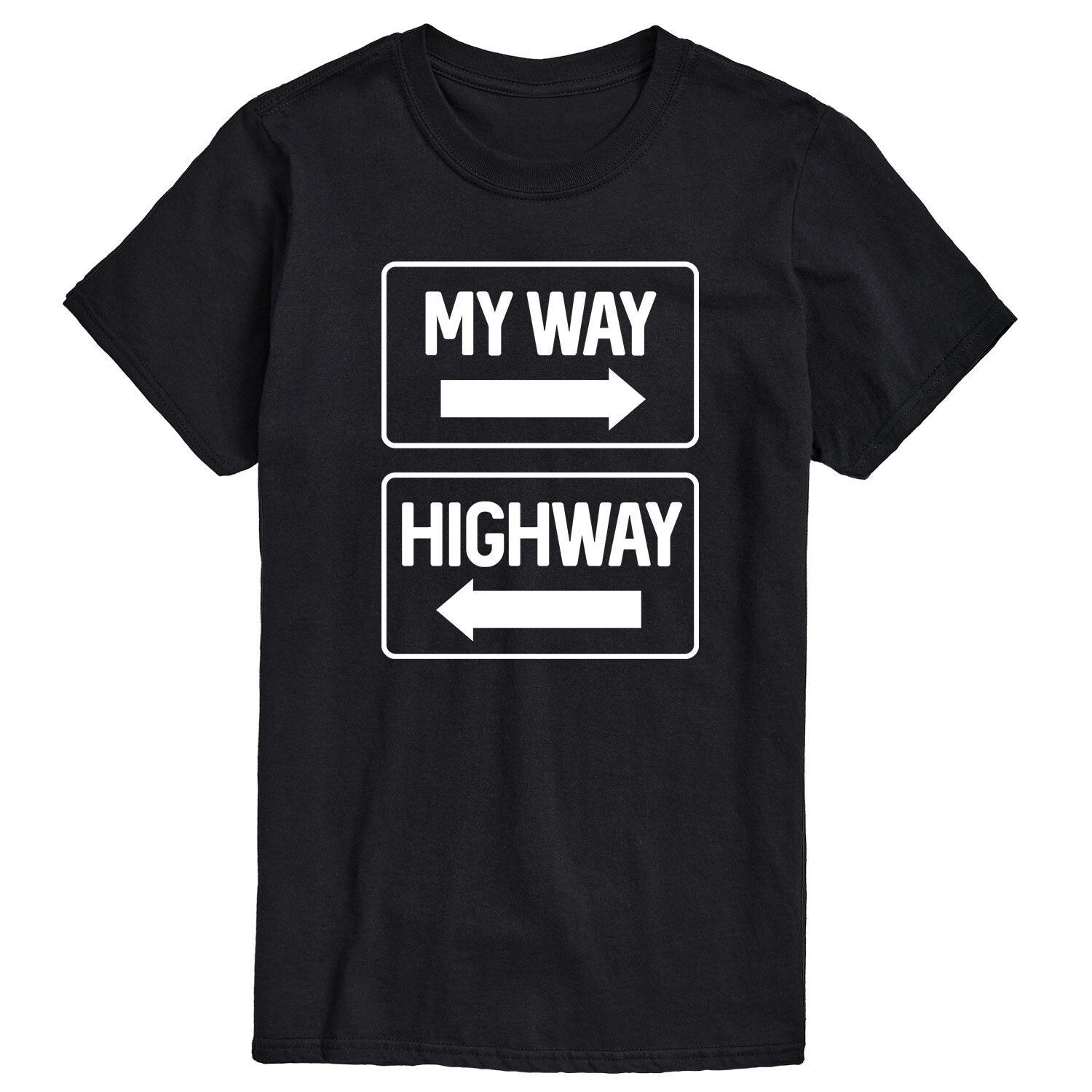 

Мужская футболка My Way Highway Licensed Character