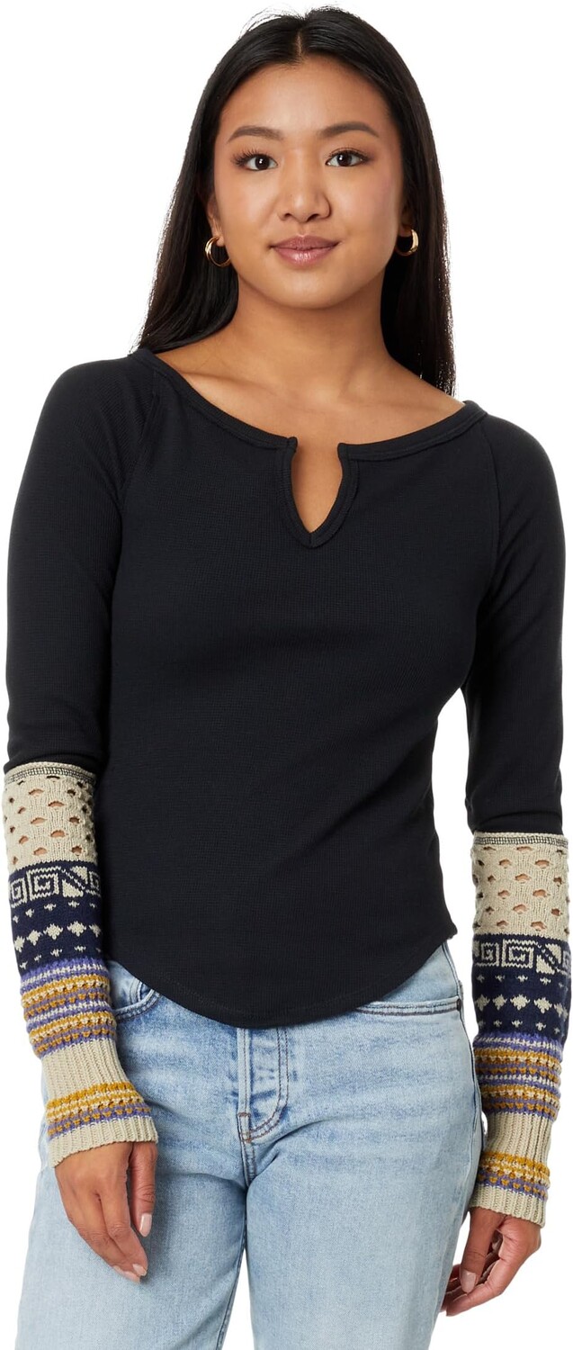 

Свитер Cozy Craft Cuff Free People, цвет Black Combo