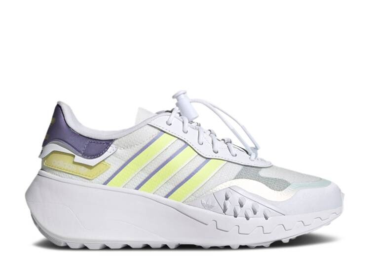 

Кроссовки Adidas WMNS CHOIGO 'WHITE PULSE YELLOW PURPLE', белый