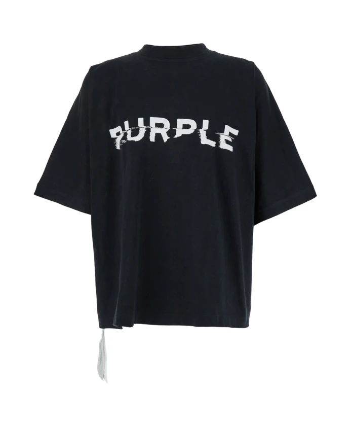 

Трикотажные футболка и поло оверсайз Purple Brand, черный