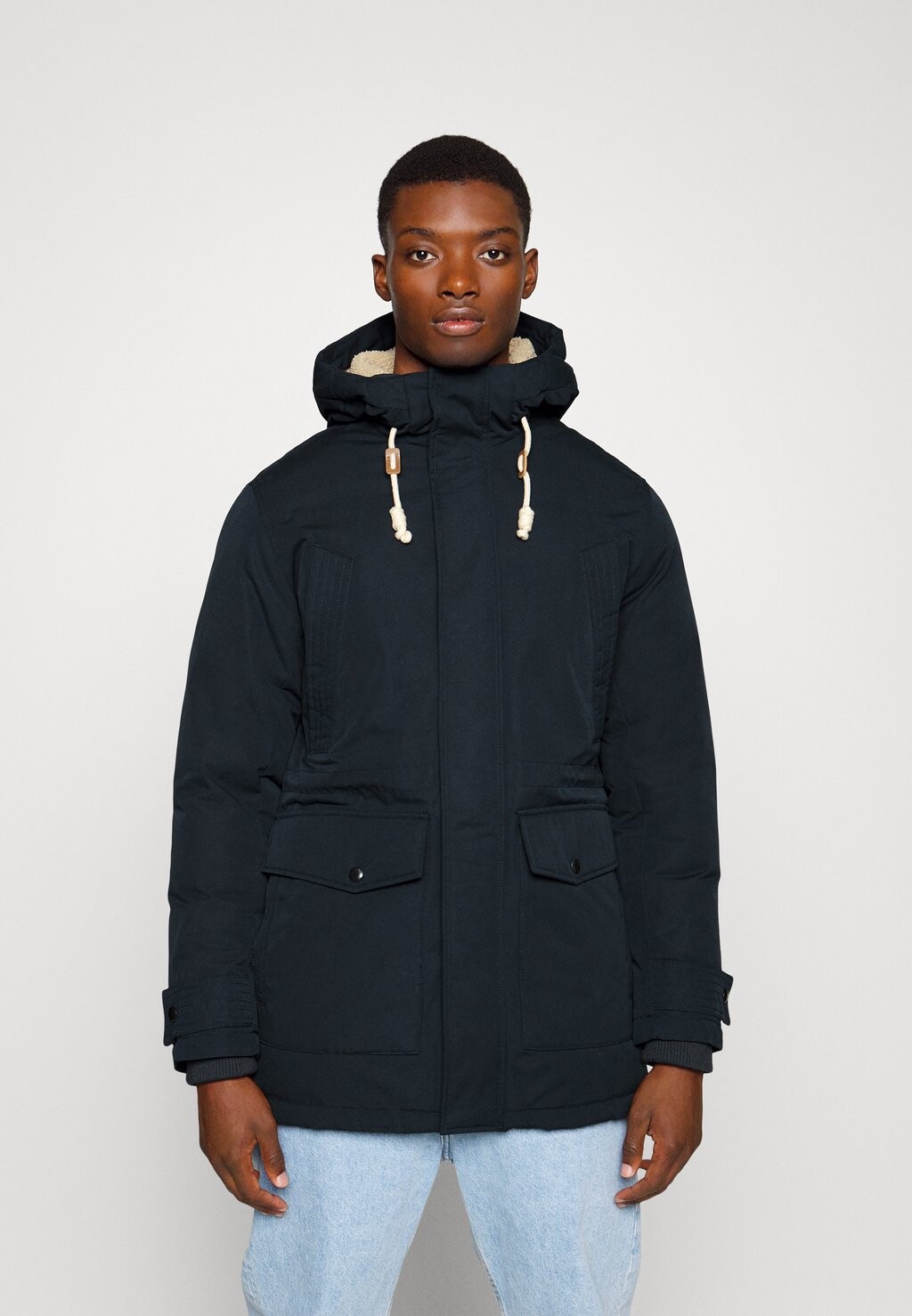 

Зимнее пальто Jack & Jones, темно-синий