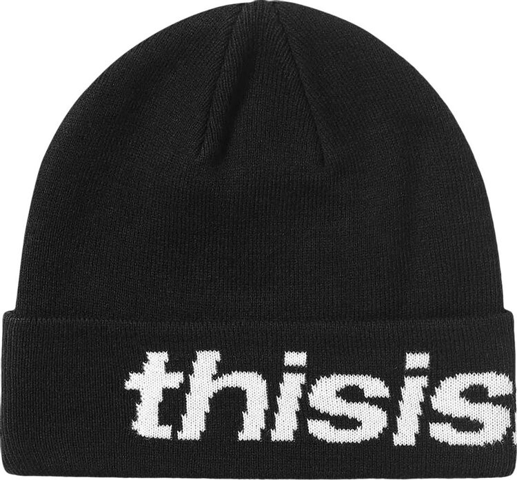 

Шапка thisisneverthat SP Logo Big Cuff 'Black', черный
