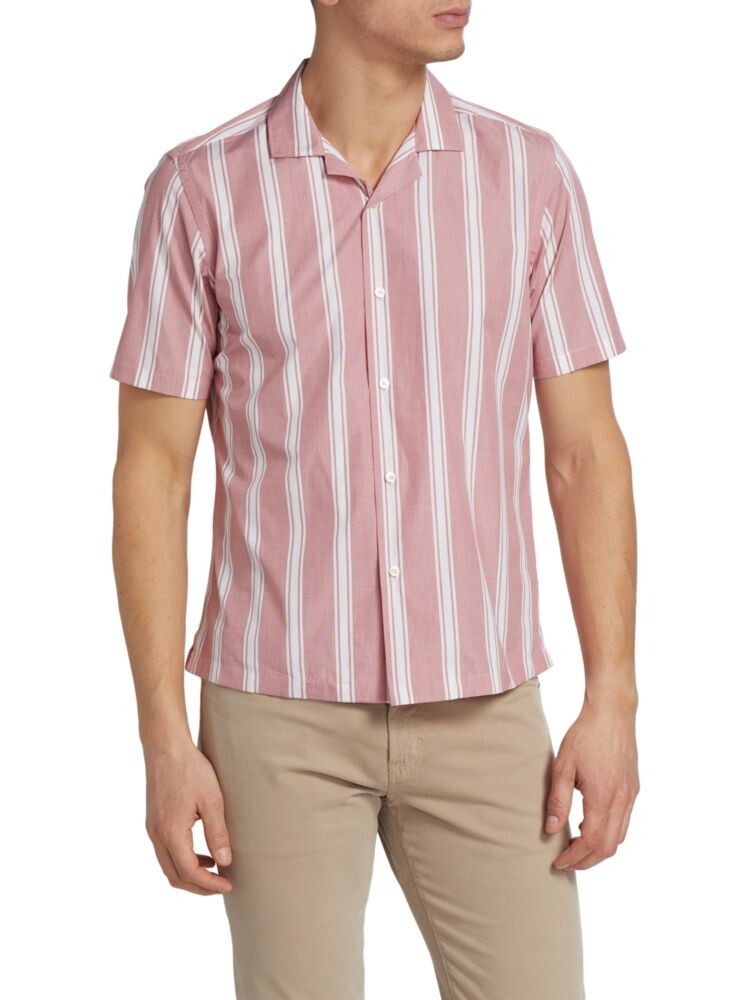 

Рубашка в смешанную полоску Saks Fifth Avenue, цвет Brick Red