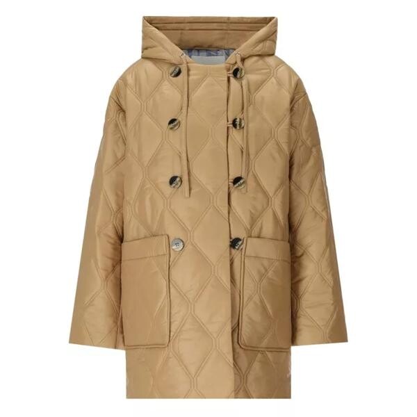 

Куртка beige quilted jacket Ganni, коричневый