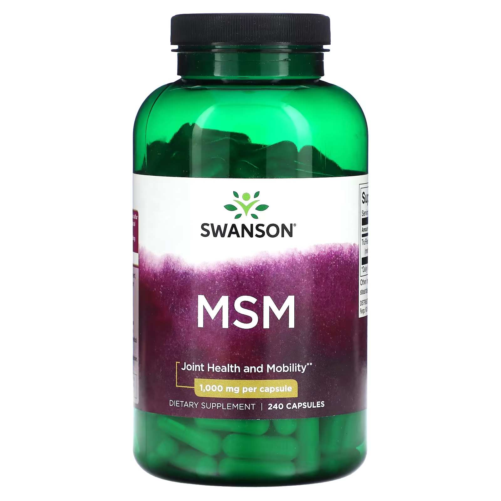 цена Swanson МСМ 1000 мг 240 капсул
