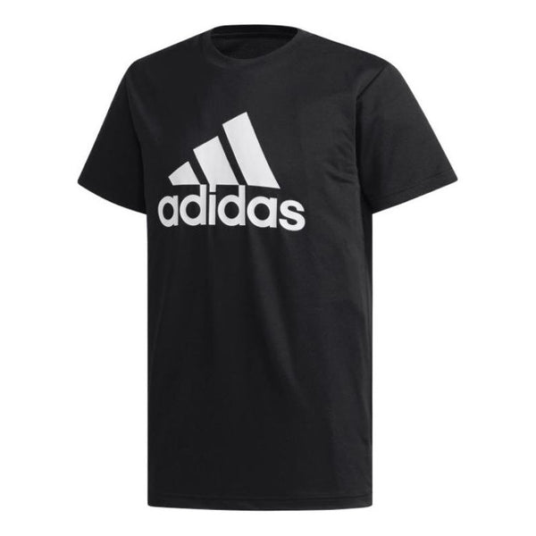 Футболка Men's adidas Large Logo Printing Round Neck Pullover Short Sleeve Black T-Shirt, мультиколор