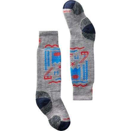 

Носки Wintersport Full Cushion Ski Day OTC — детские Smartwool, светло-серый