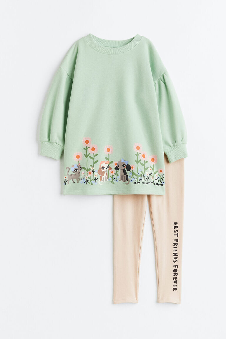 

Комплект из двух толстовок H&M, зеленый