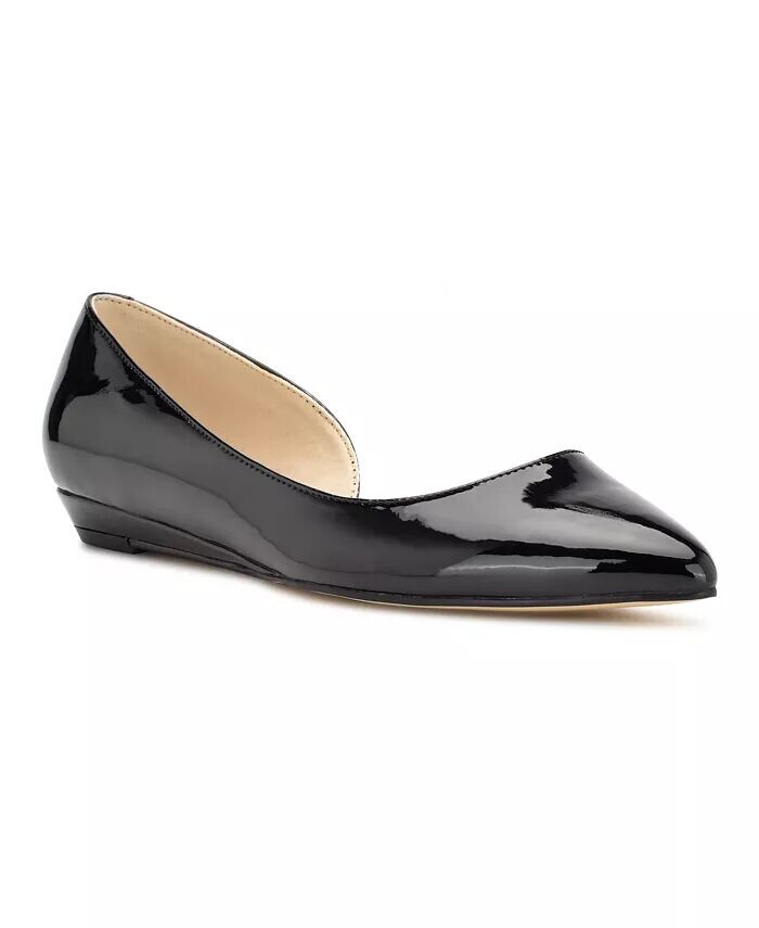 

Женские слипоны с острым носком Saige D'orsay Nine West, черный
