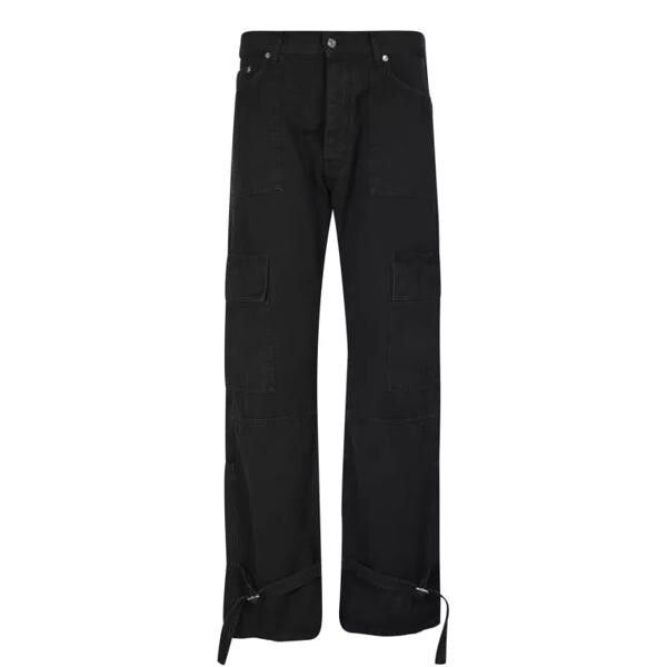 

Брюки straight-leg cargo-style pants Off-White, черный