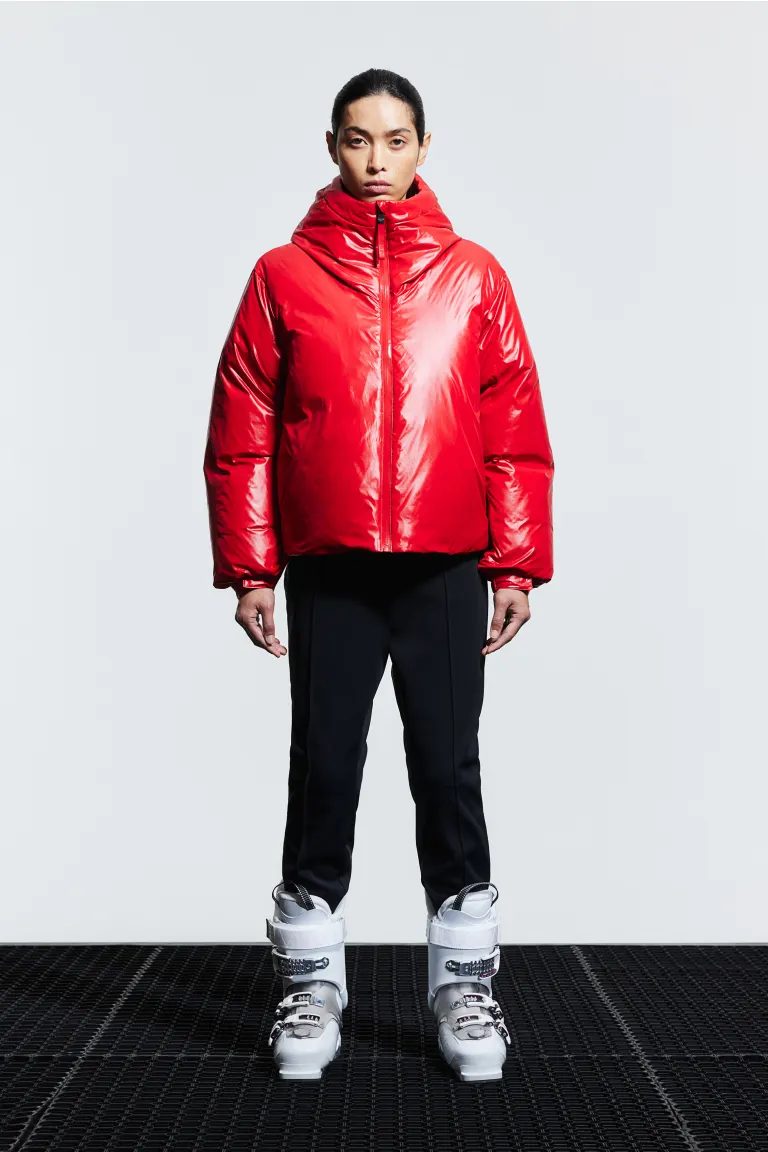 

Стеганая лыжная куртка thermomove H&M, красный