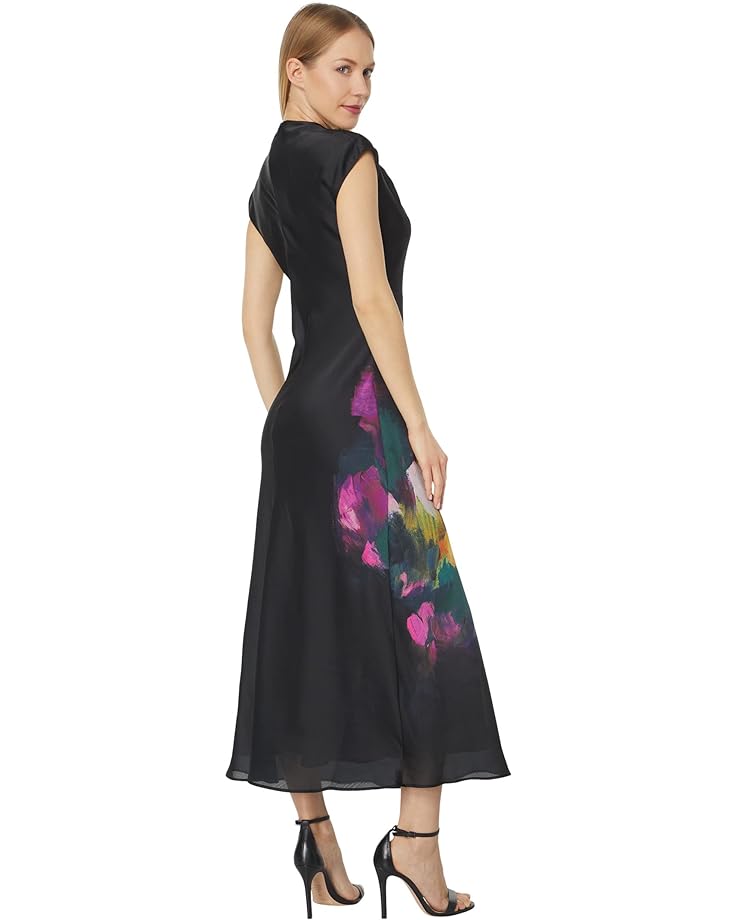 

Платье Ted Baker Averiee Slip Midi Dress with Draped Neck Detail, черный