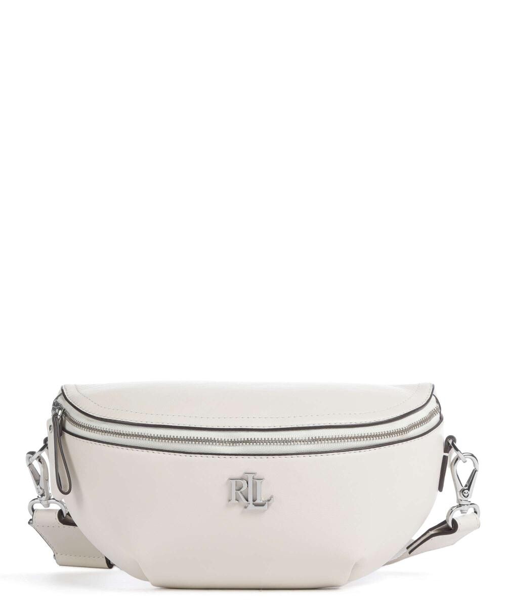 

Поясная сумка Marcy из мелкозернистой яловой кожи Lauren Ralph Lauren, белый
