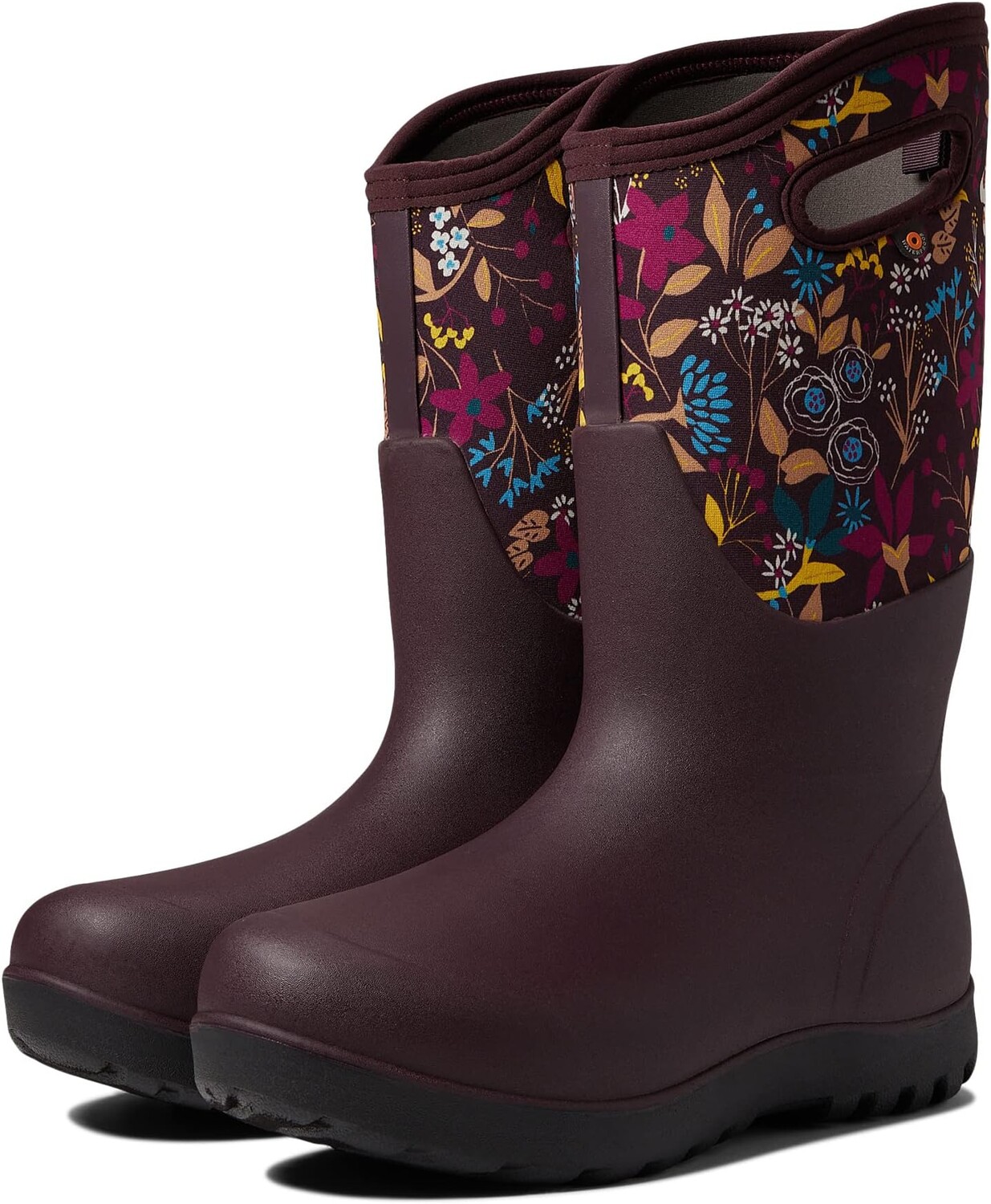 

Резиновые сапоги Neo-Classic Cartoon Flower Bogs, цвет Burgundy Multi