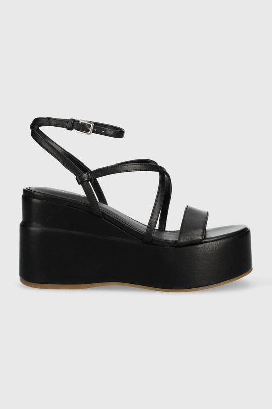 

Кожаные босоножки ZALLA Guess, черный