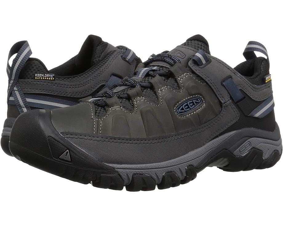 Походные ботинки KEEN Targhee III Waterproof, цвет Steel Grey/Captains Blue