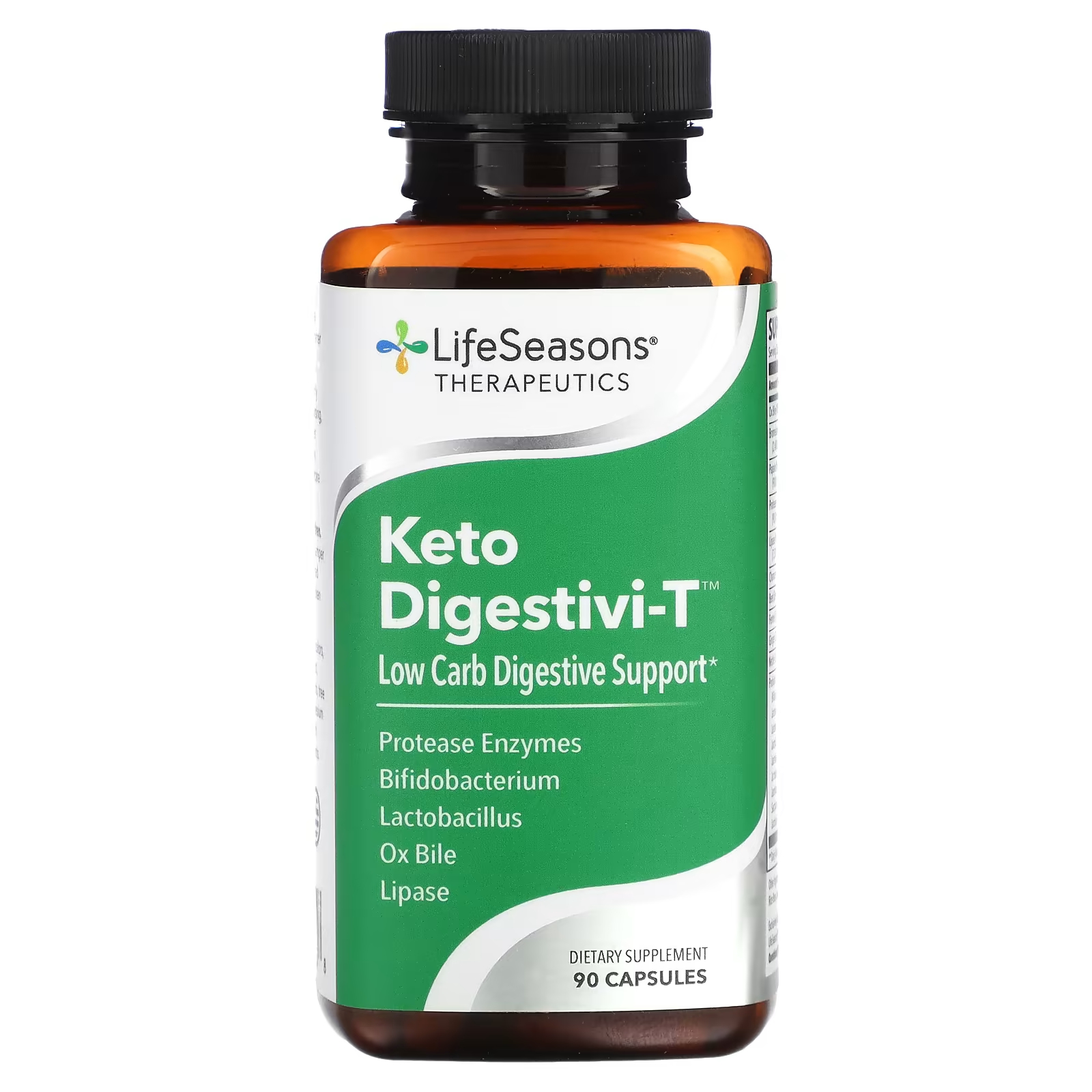 Пищевая добавка LifeSeasons Keto Digestivi-T, 90 капсул