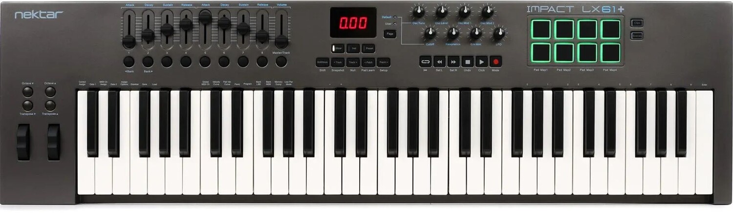 

Nektar Impact LX61+ 61-клавишная клавиатура-контроллер
