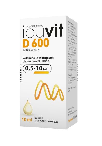Жидкий витамин D3 Ibuvit D 600 Krople Doustne , 10 мл