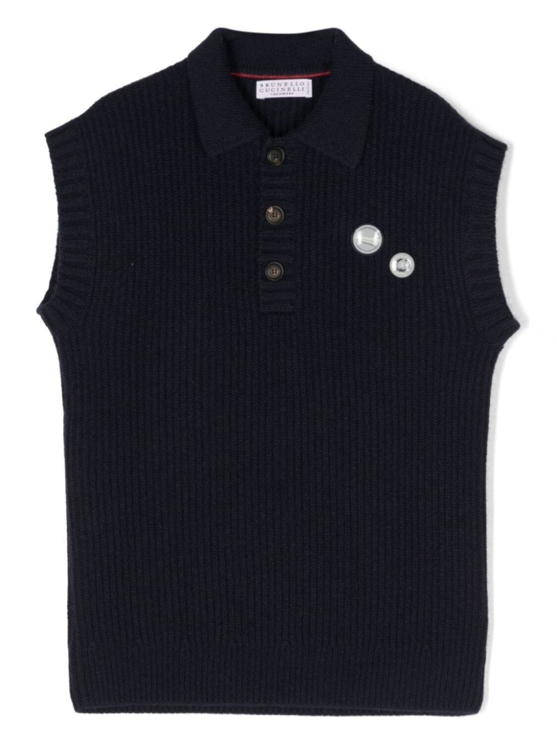 

Brunello Cucinelli Kids топ в рубчик, синий