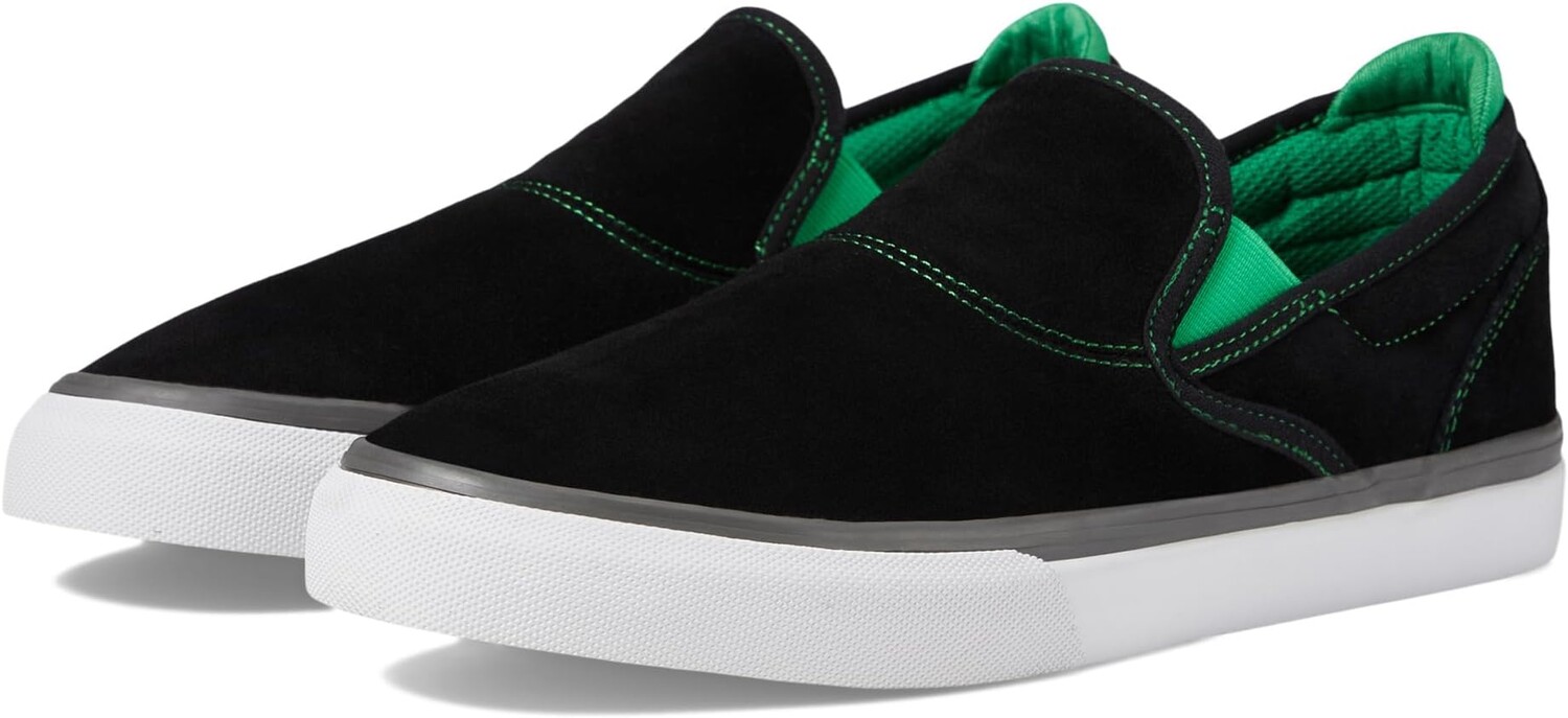 

Кроссовки Wino G6 Slip-On x Creature Emerica, цвет Black/Green
