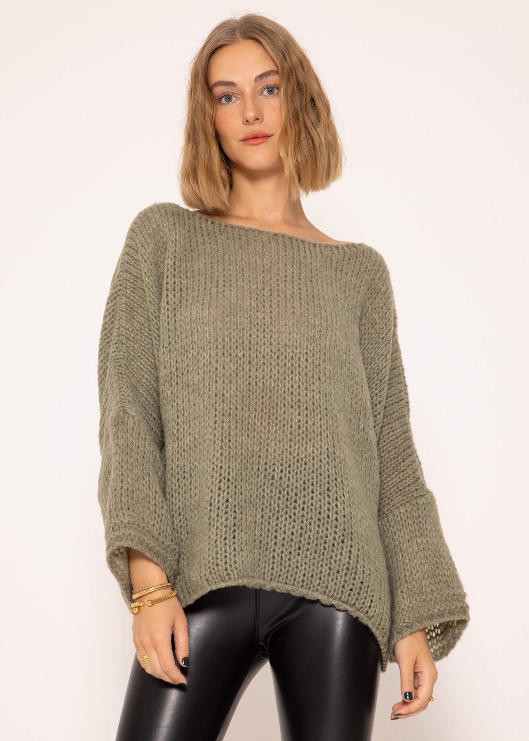 

Свитер SASSYCLASSY Oversize Strick, хаки