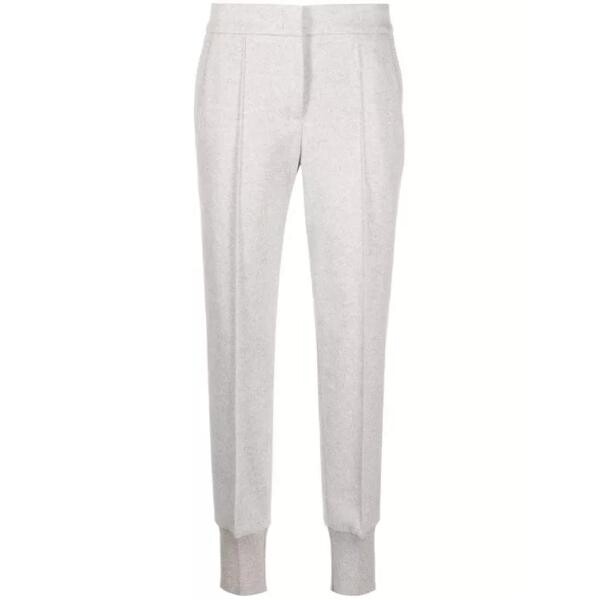 

Брюки cotton-blend tapered trousers Peserico, серый