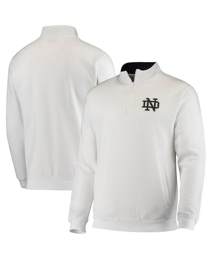 

Мужская белая куртка с молнией на четверть и логотипом Notre Dame Fighting Irish Tortugas Colosseum, белый