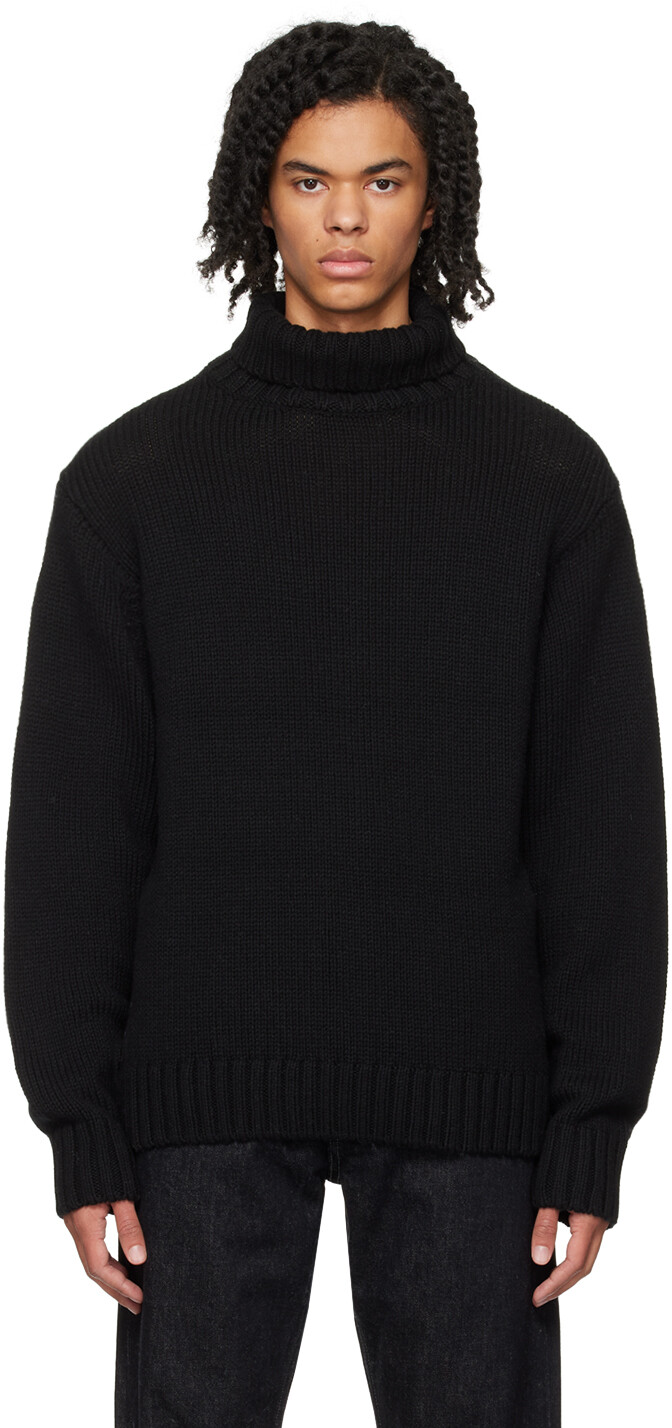 

Черная архивная водолазка Helmut Lang, цвет Black