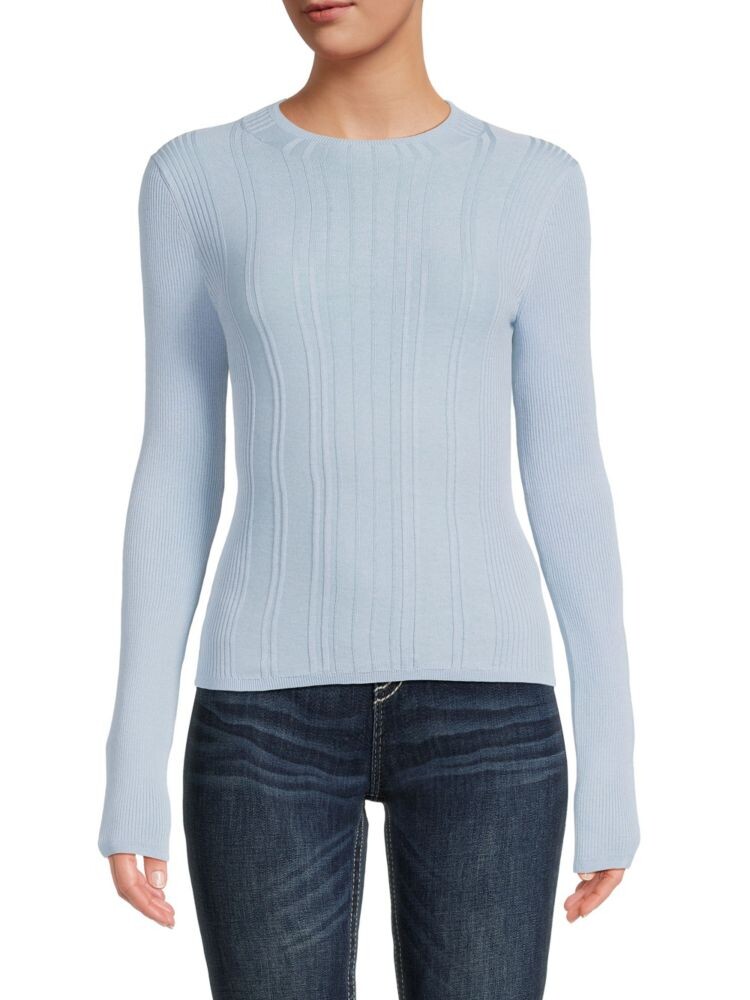 

Приталенный топ в рубчик Vince, цвет Tide Blue