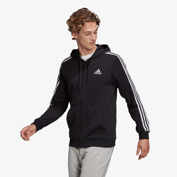 

Толстовка Essentials с молнией во всю длину Adidas, черный
