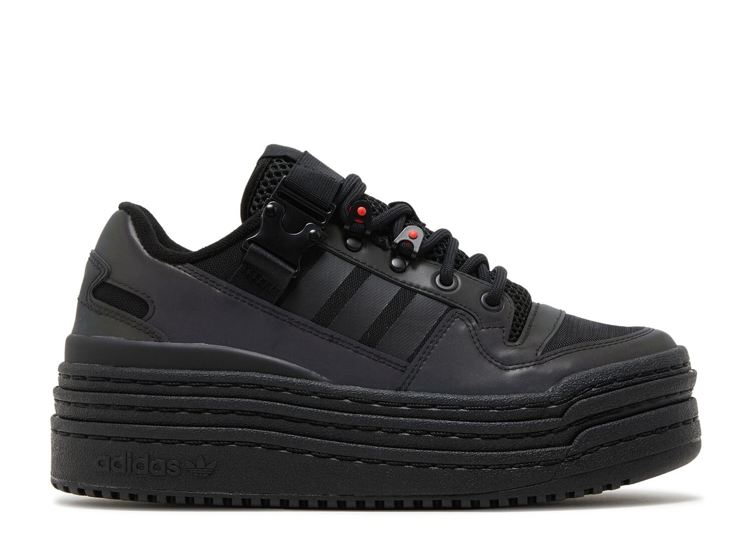 

Кроссовки adidas Wmns Triple Platforum Low 'Black Iridescent', черный