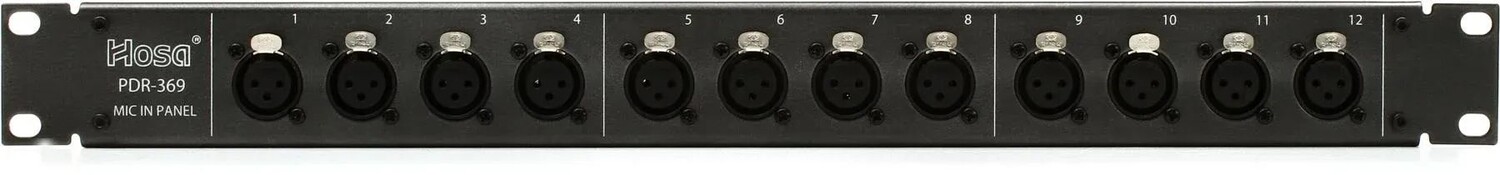 

Hosa PDR-369 12-точечная балансная коммутационная панель XLR