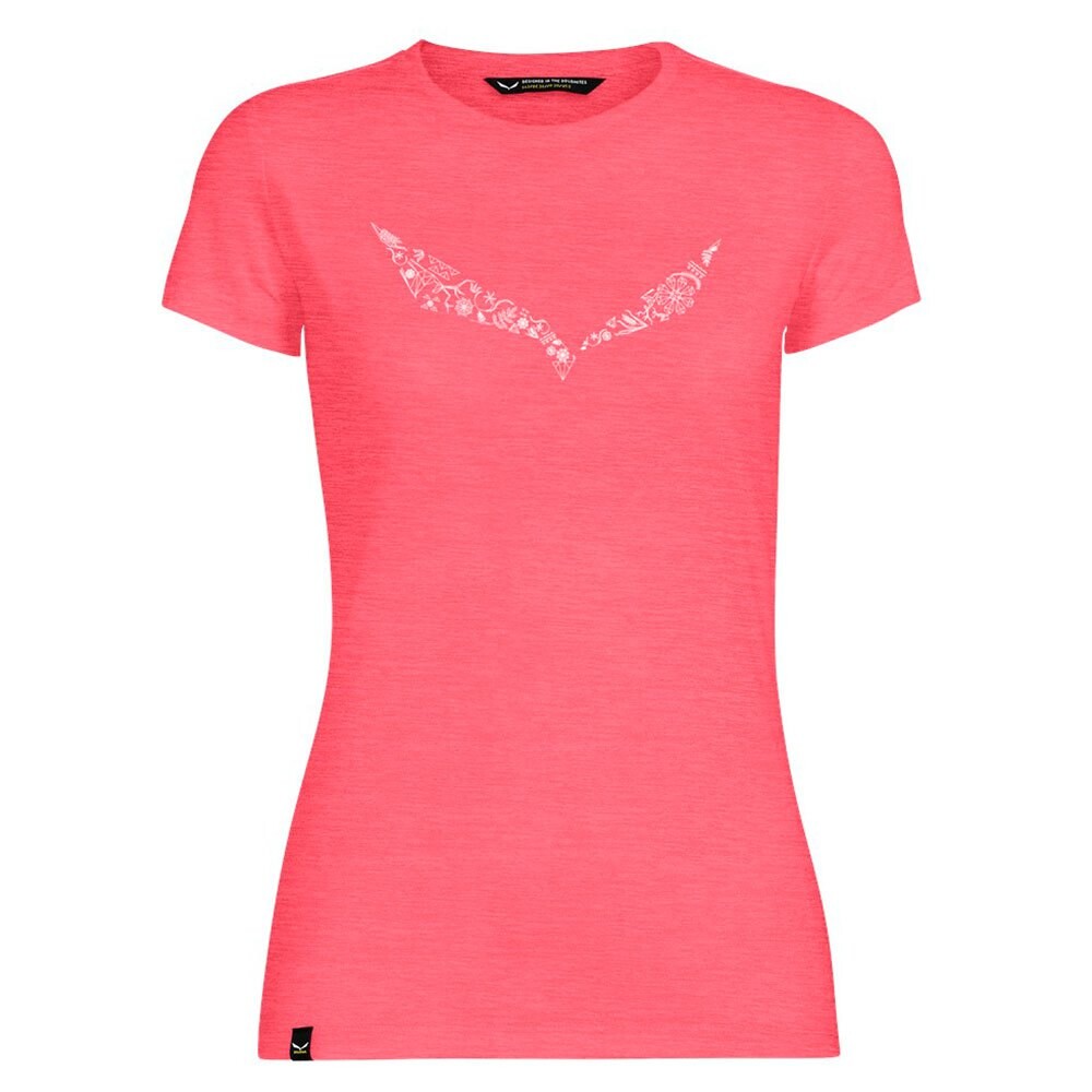 

Футболка Salewa Solidlogo Dri-Release, розовый