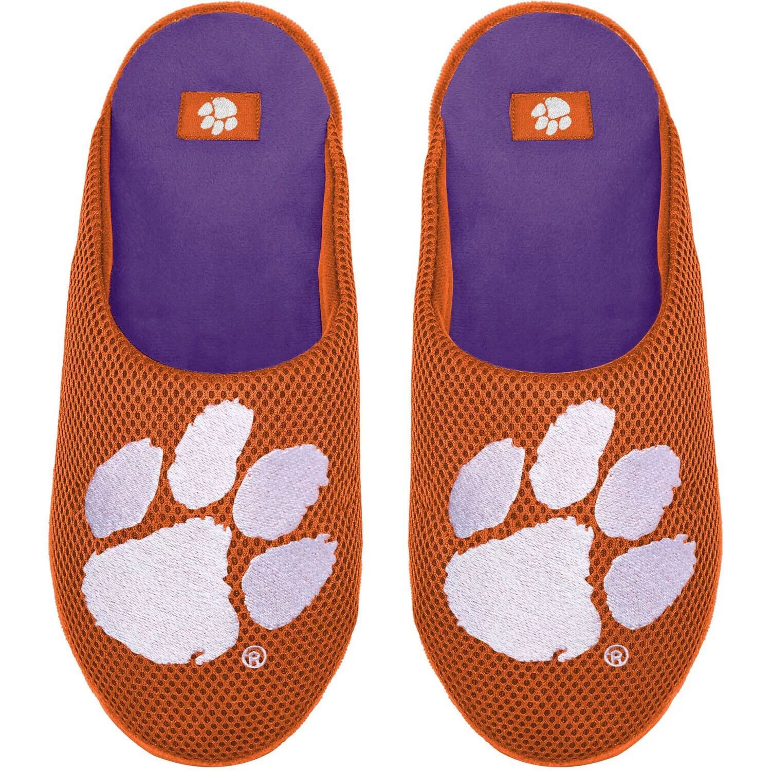 

Молодежные слиперы FOCO Clemson Tigers с большим логотипом и цветными блоками Unbranded