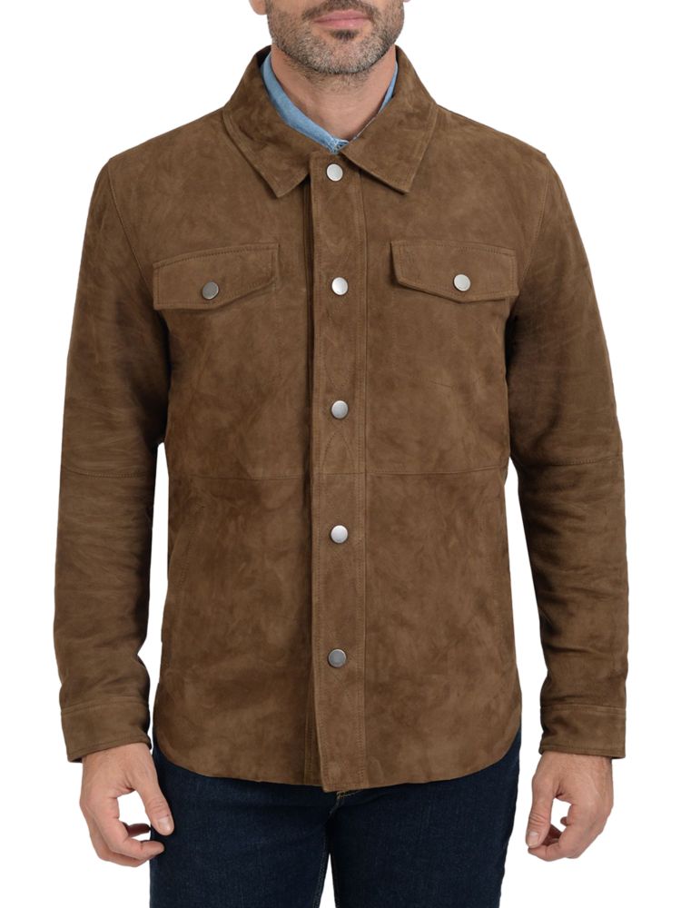 Замшевая куртка из козы Frye, цвет Tan серо коричневая замшевая куртка на кнопках frye тауп