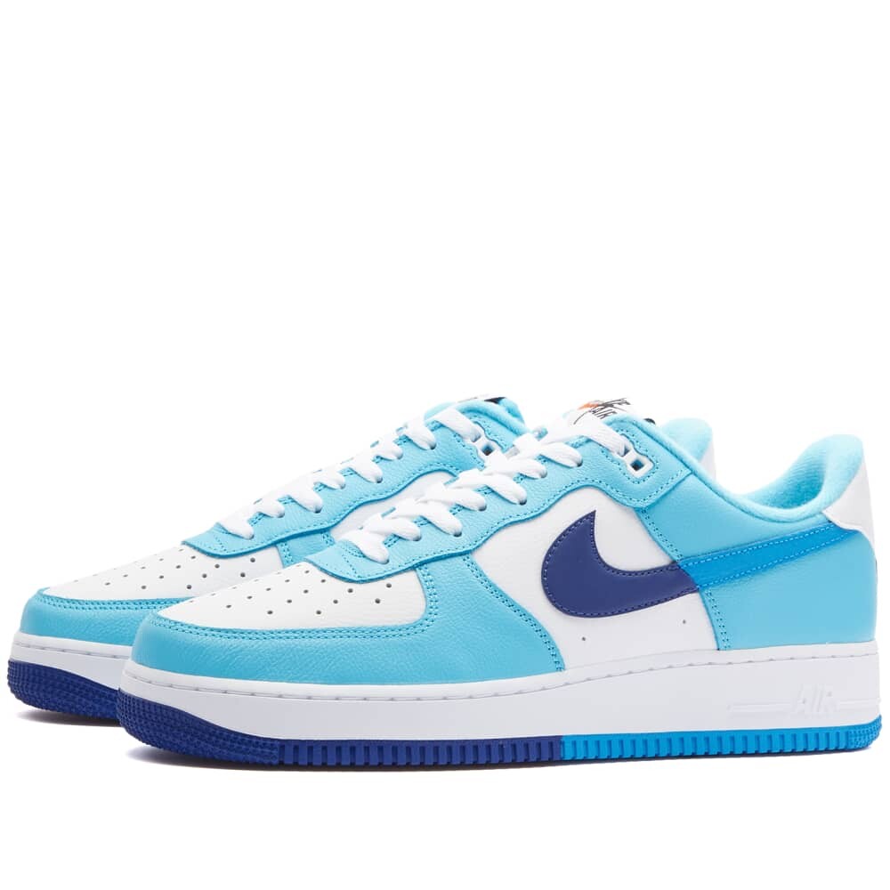 

Nike Кроссовки Air Force 1 '07 LV8 RMX, белый/светло-фотосиний, Синий