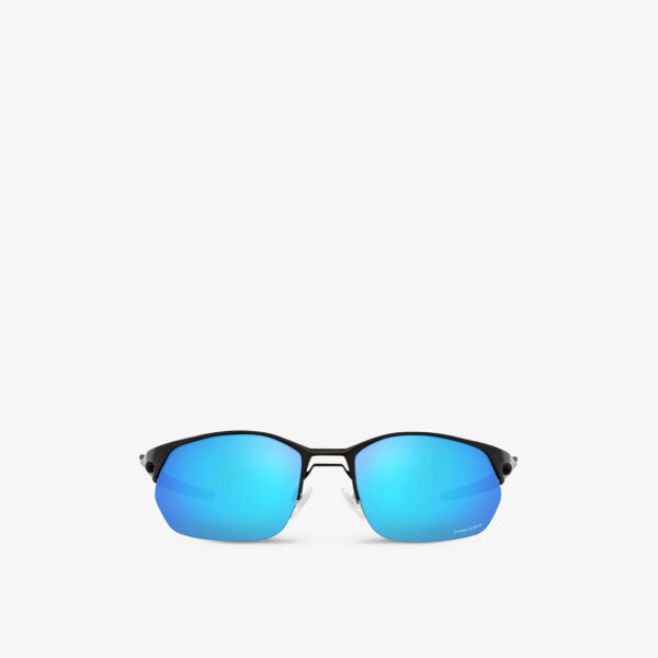 

OO4145 Солнцезащитные очки Wire Tap 20 в металлической прямоугольной оправе Oakley, черный