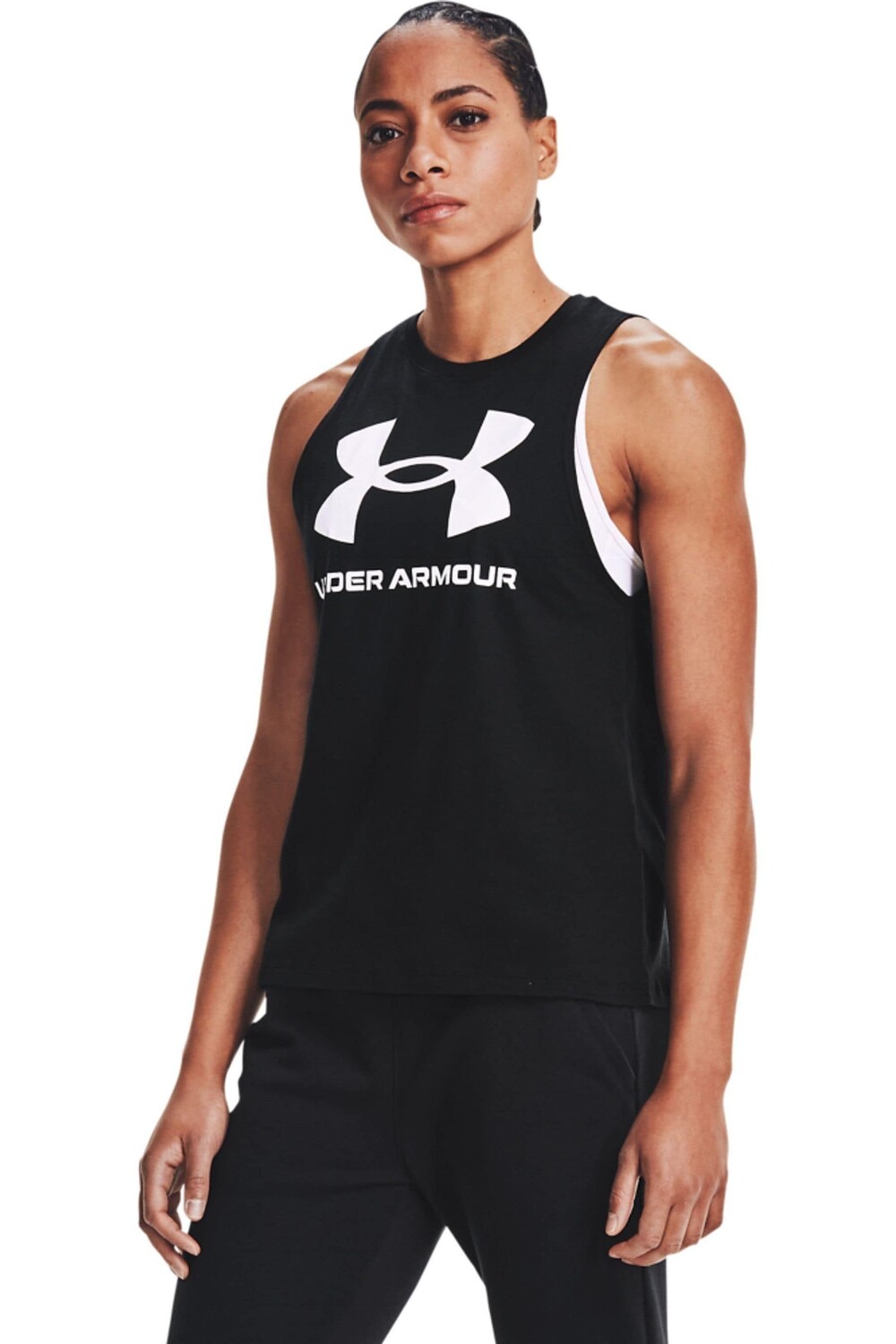 

Футболка без рукавов в спортивном стиле Live Under Armour, черный