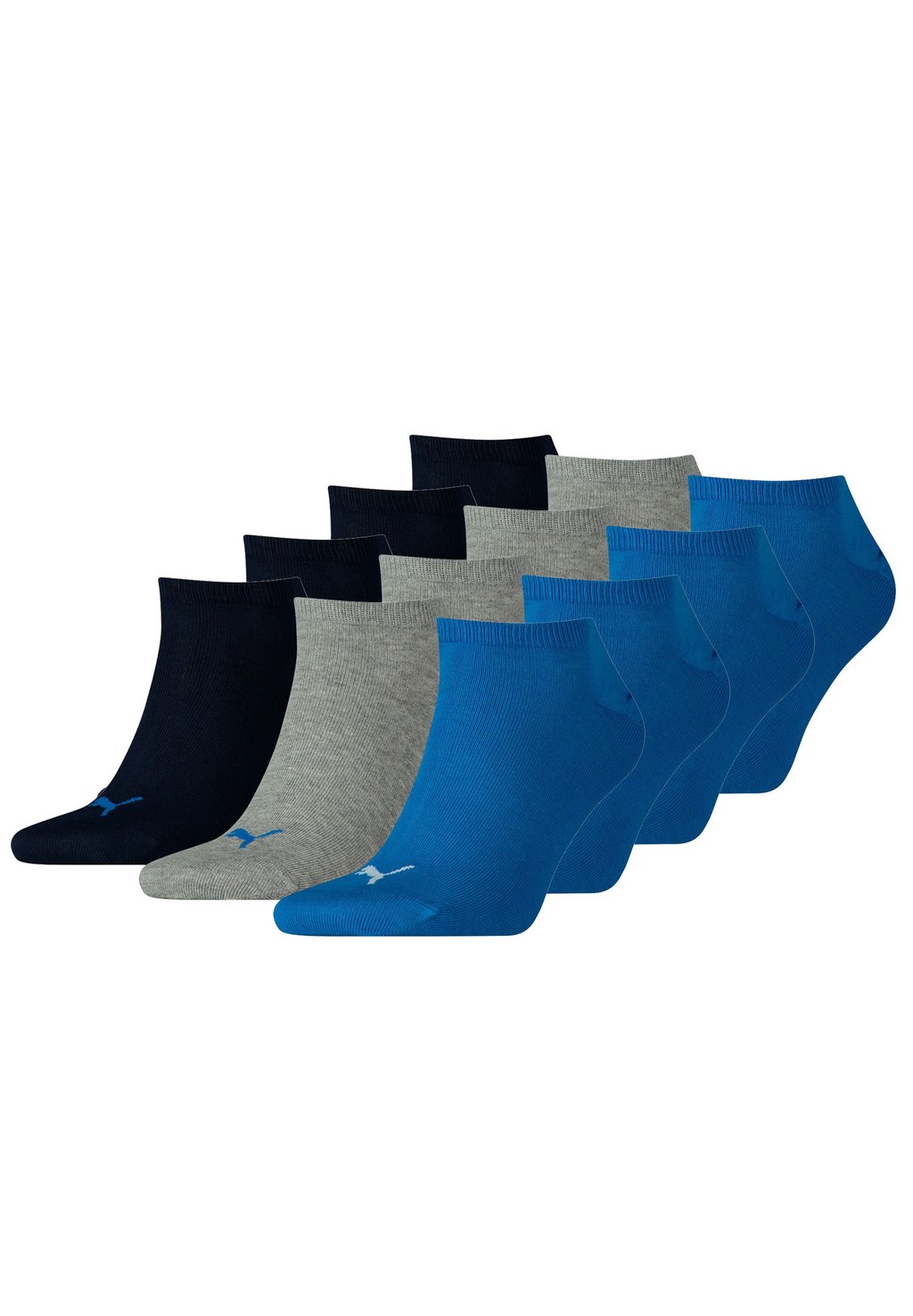 Спортивные носки 12 PACK Puma, цвет blue / grey mélange
