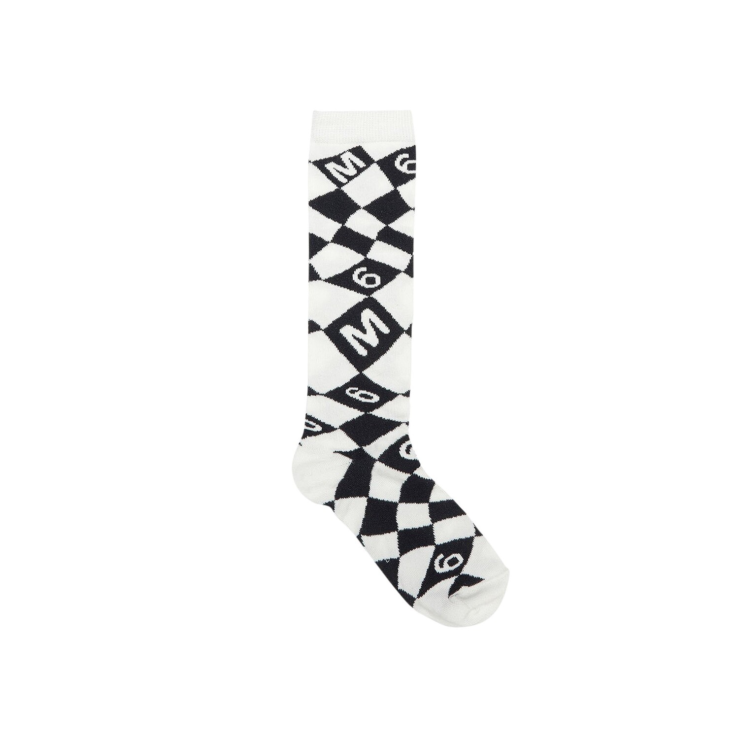 

Детские носки MM6 Maison Margiela, цвет: белый/черный