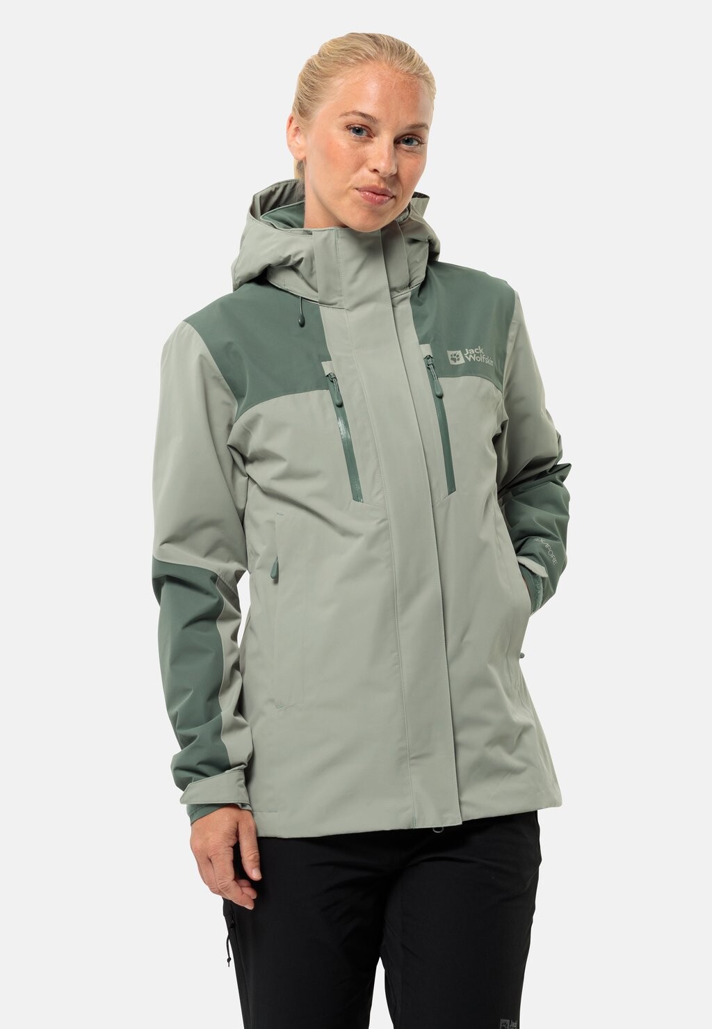 

Куртка для отдыха на природе JASPER Jack Wolfskin, цвет mint leaf