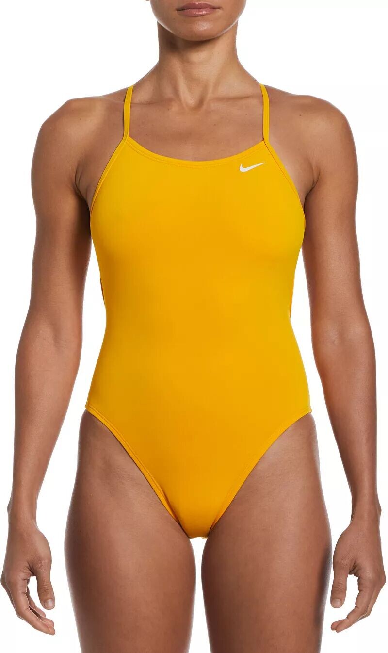 

Женский цельный купальник на шнуровке с завязкой на спине Nike HydraStrong