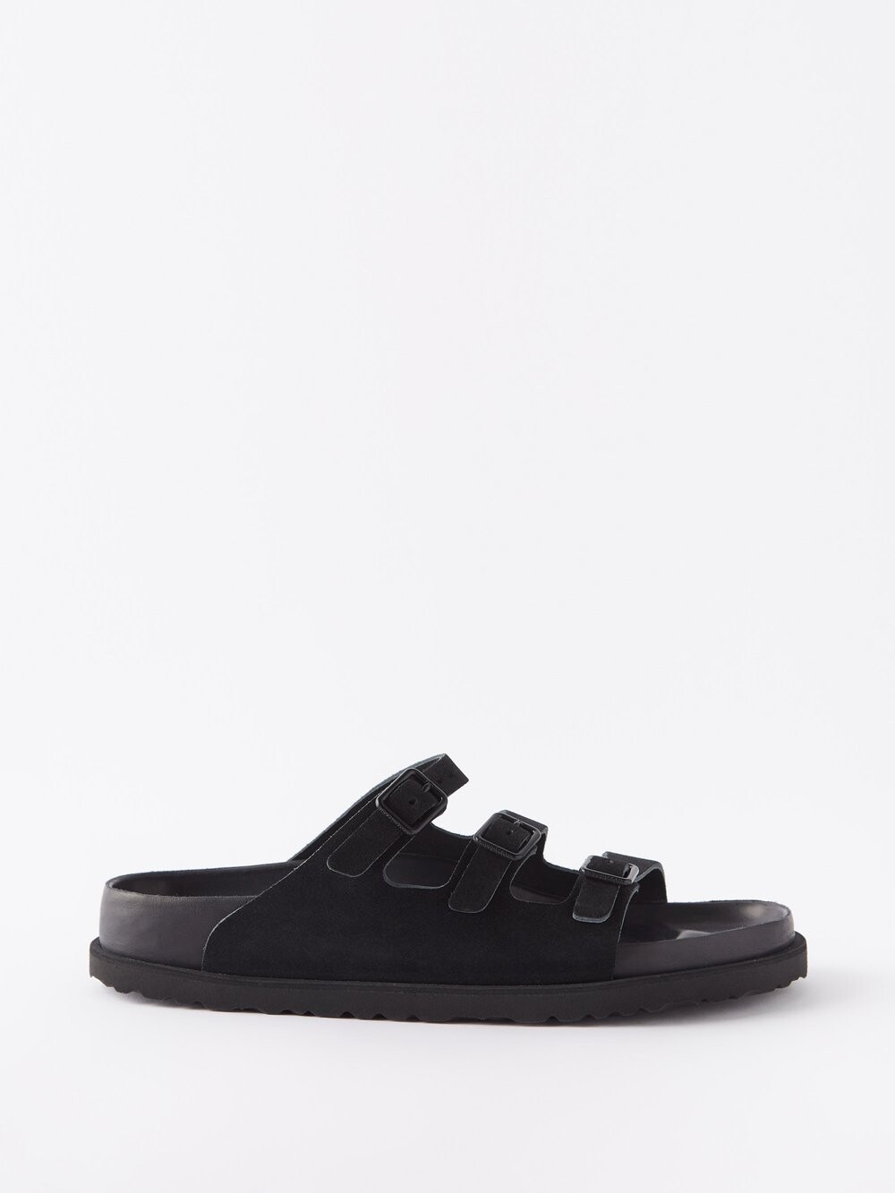 

Замшевые сандалии florida с тремя ремешками Birkenstock, черный